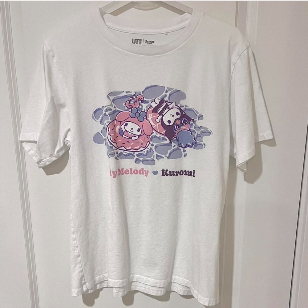 Sanrio My Melody x Kuromi White Graphic Tee